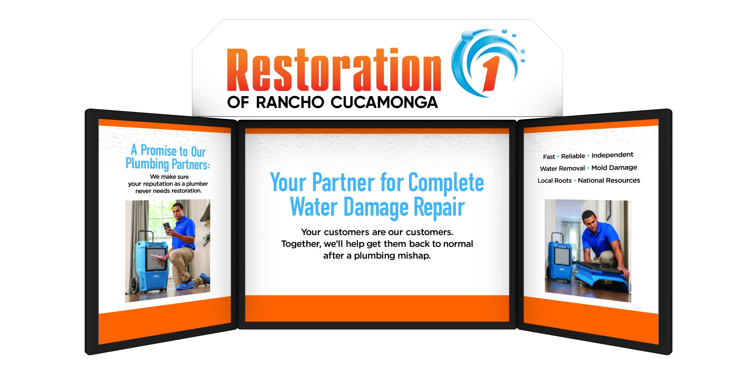 Restoration 1 Tri-Panel Display (Custom Franchise Name)